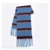 Cross-border scarf wholesale e-commerce live-streaming supply chain, retro two-color striped plush scarf Application Scenario
